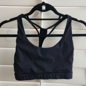 Athleta Women's Racer Back Black Sports Bra